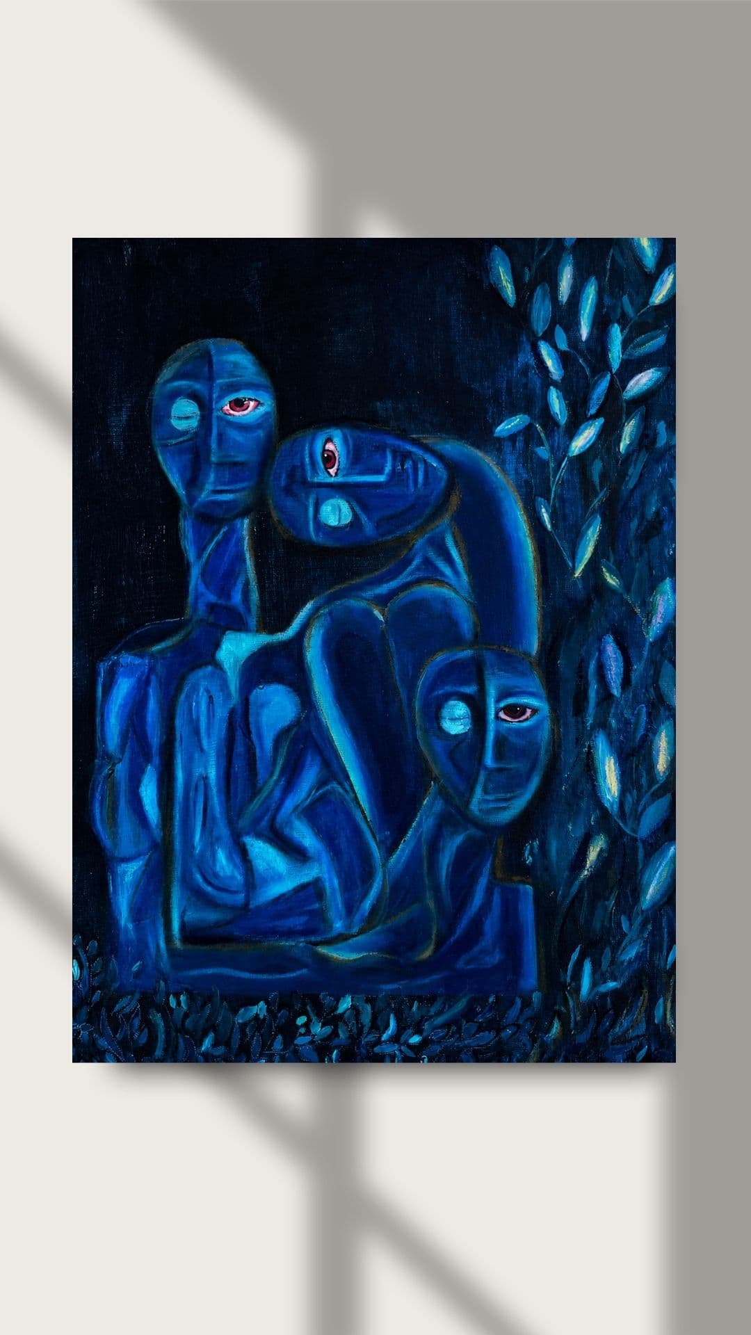 Blue limited print